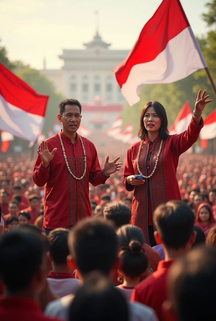 Political Leader and his people