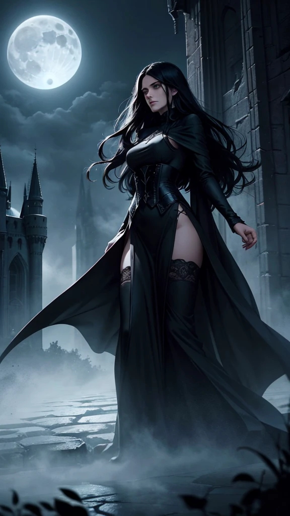 masterpiece,best quality,ultra high res,visually stunning,beautiful,award-winning art,(abstract art:1.3),1girl,sorceress,dark theme,deep shadow,