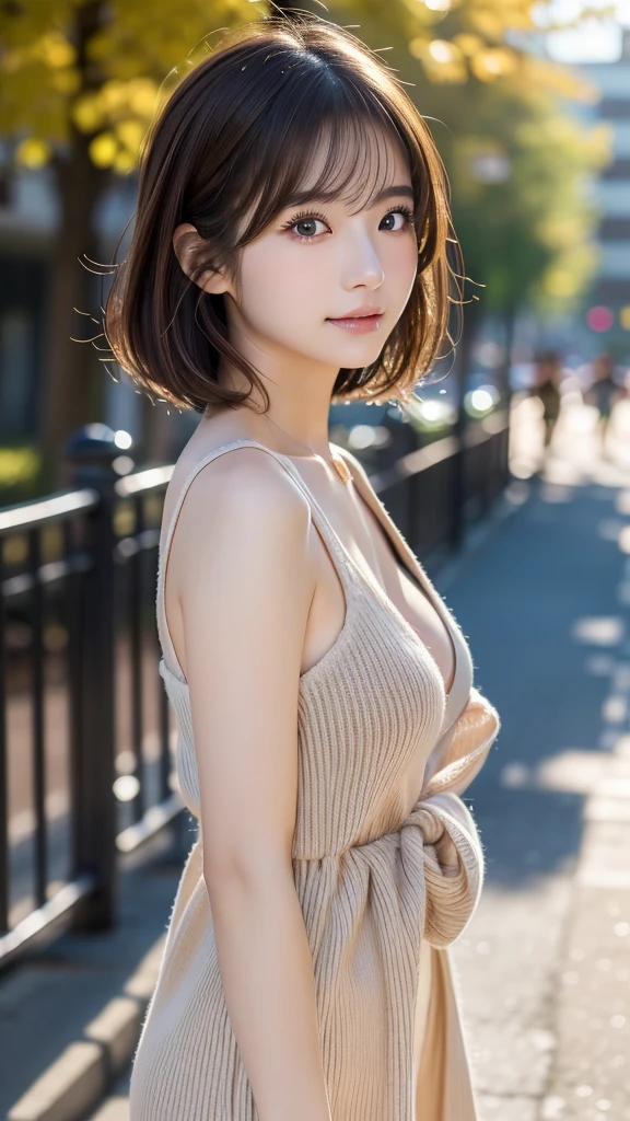 (((masterpiece))), top-quality, Extremely detailed, Detailed background, 1 girl, Very beautiful girl, Japanese, 16 yo, solo, (half body shot:1.5), Detailed face, (Random short hairstyles :1.2), (Young Face), (Perfect body:1.1), in 8K, Wallpaper, amazing, finely detail, Ultra-detailed, 超A high resolution, Extremely detailed, Pure erotic face, extremely detailed eye and face, Beautiful detailed eyes, highly detailed skin, No makeup, (Natural Skin),Remote wilderness with a crystal-clear alpine lake