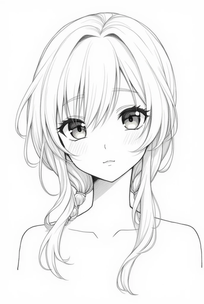 monochrome, Ultra detailed face, My naked girlfriend, cute, Embarrassed, Beginner, Small breasts