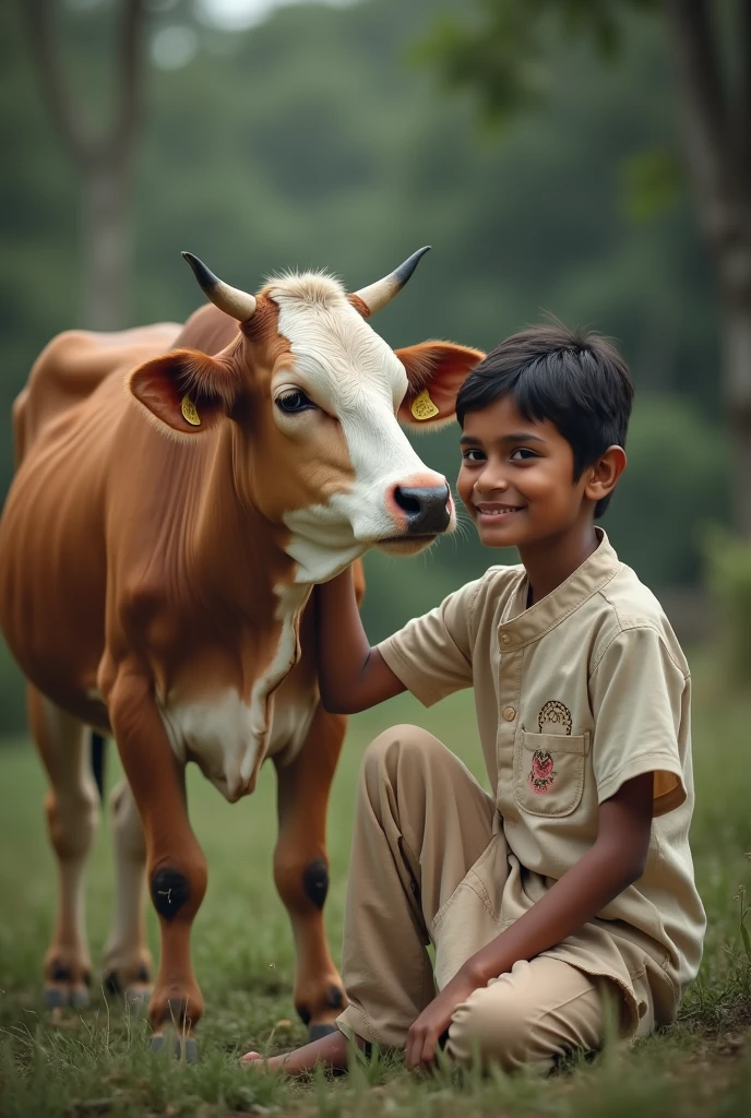  Mahadev with cow, Copy the art style with background, 8k, Cinematography, photorealistic,epic composition Unreal Engine,Cinematic, Color Grading, Portrait Photography,Ultra-Wide Angle, Depth of Field, hyper detailed.Capture the thrilling intensity of this moment, ultra-realistic in 4K.