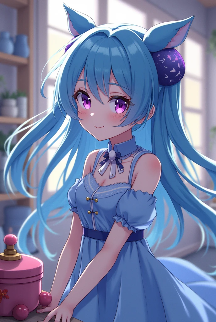 ((Highest quality)), ((masterpiece)), (detailed), ((High resolution)), ass pov, 1girl, (独奏), (NSFW), angry, full blush, embarrassed, naughty face, crying smile, blue dress, pantyless, show off nipple, spread legs, clothed, sweat, rittle wet, depth of field