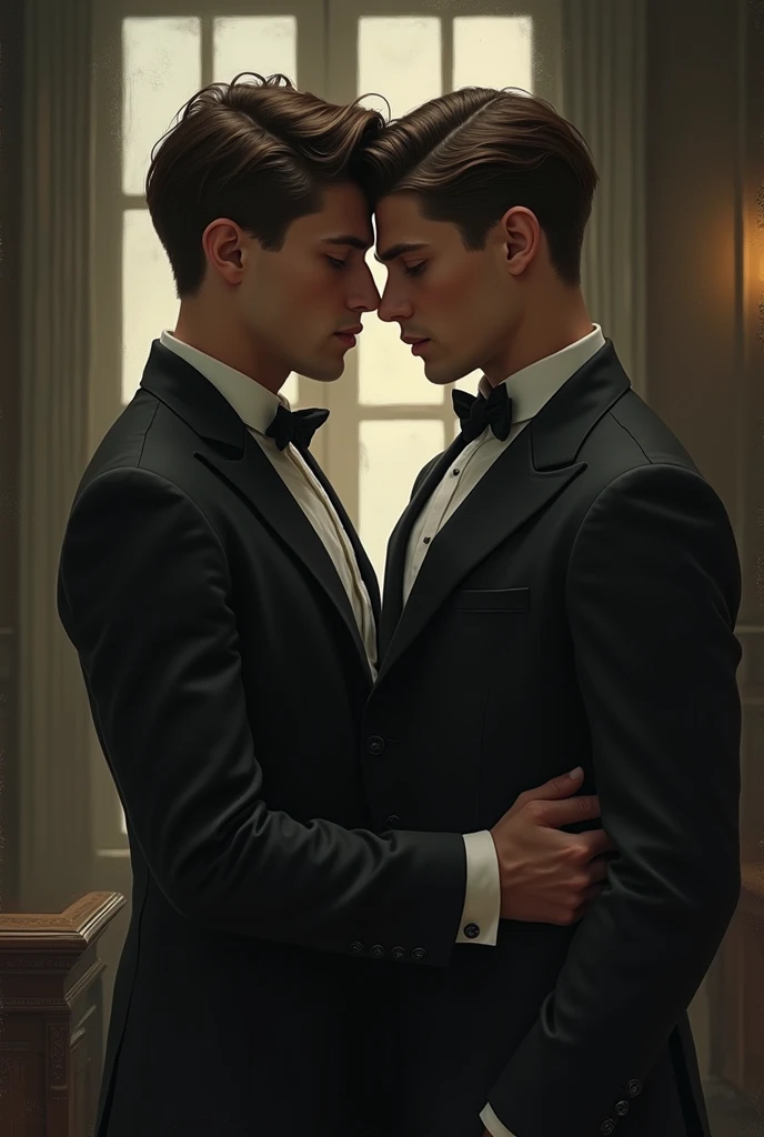 Lucifer and Alastor kissing
