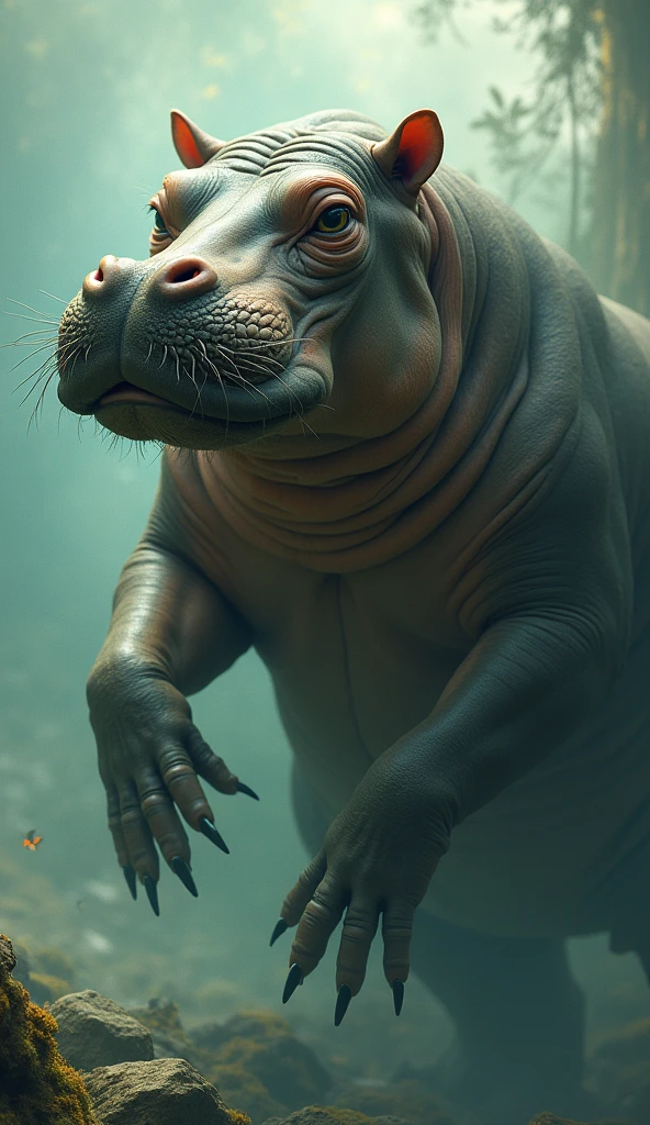 Alienx and hippopotamus fusion