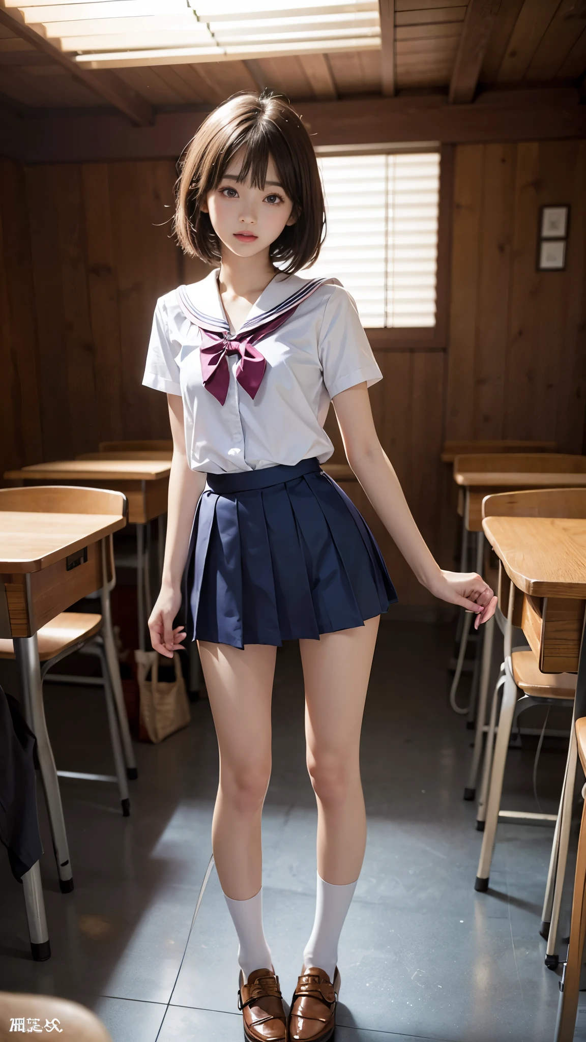 Pubic hair grows、Smile full of happiness、((:1.3))、During hard sex、、Panting face、Lacking、After being attacked、school girl outfit(Plaid miniskirt)、a sailor suit、Sweating、Expression in a state of excitement、short-hair、eye glass、((Super girl costumes and facial expressions:1.1))、Pink panties seem to flicker、((1 beautiful girl))