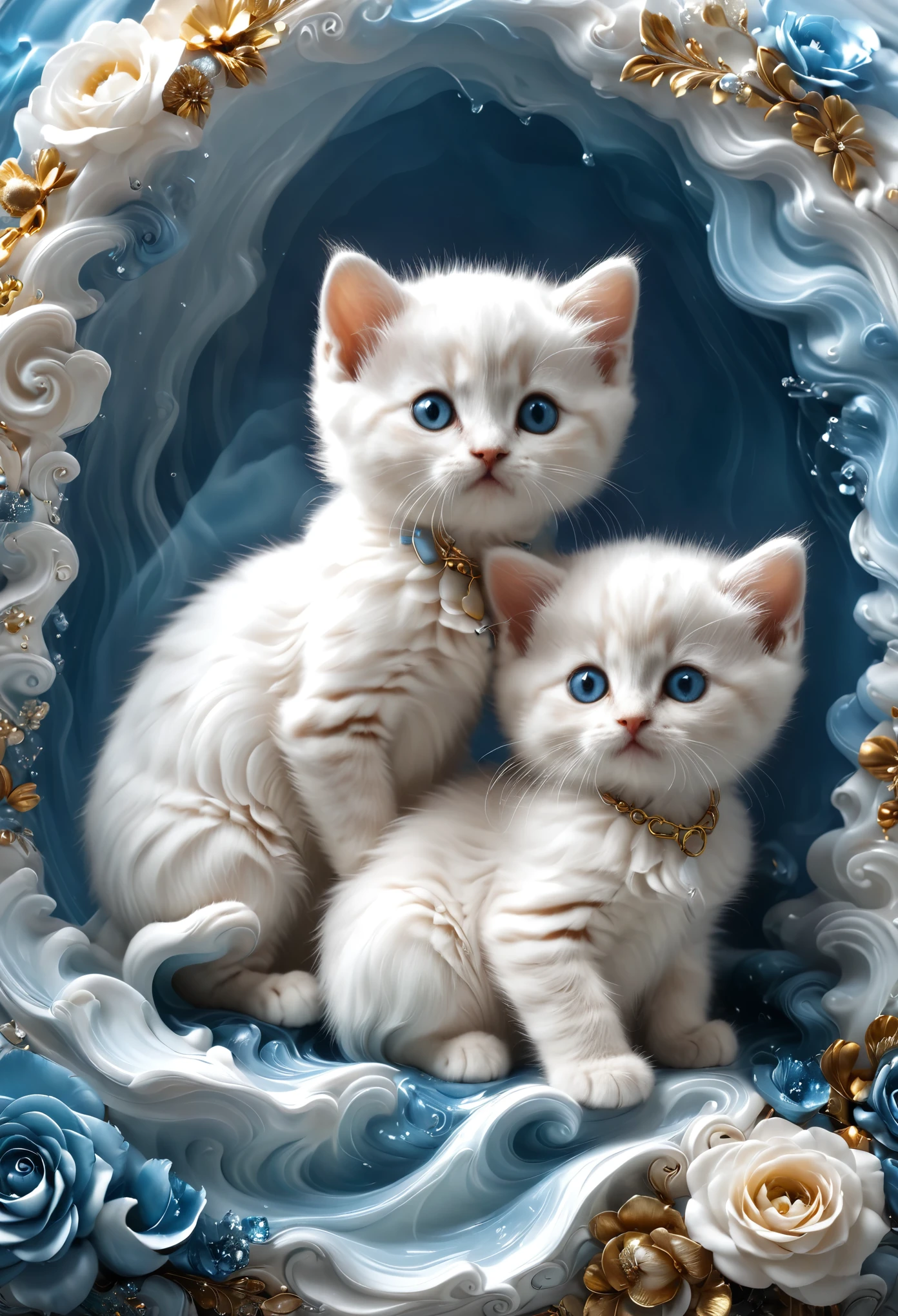 /I A very and small adorable babiiature kittens --chaos 33 --ar 9:16 --quality 2 --v 6.1