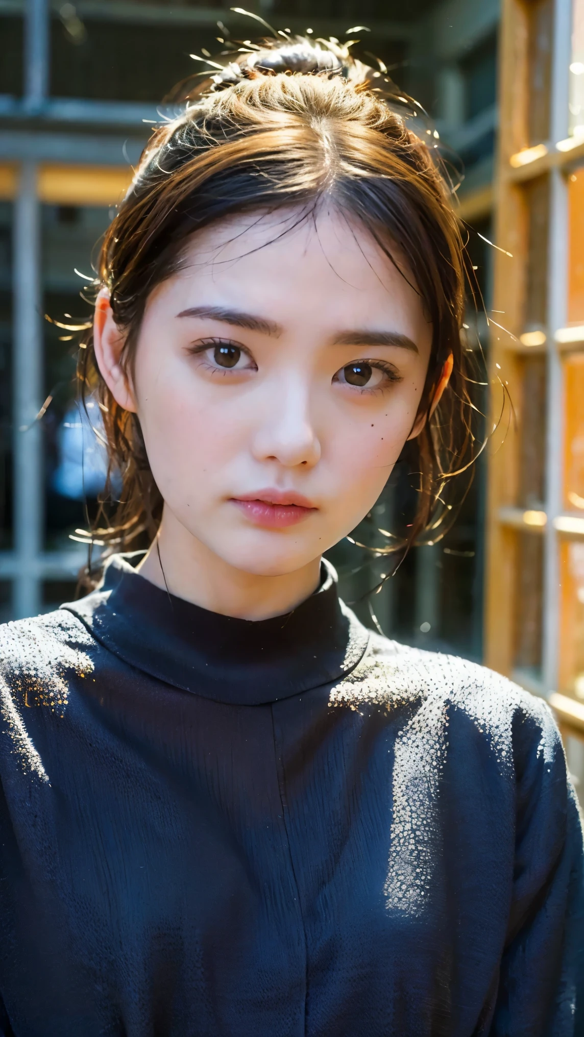 Blouse clothing:2.55, Everything modern:1.66, Cute Japanese Women Photos, 20 years old, oil, One Length Hair&Hair straightening balm:1.55, (photo Realistic:1.4), (hyper Realistic:1.4), (Realistic:1.3), (Smoother lighting:1.05), (Improving the quality of cinema lighting:0.9), 32K, 1 person,20 years oldの, Realistic lighting, Backlight, The light shines on your face, Ray Tracing, (Bright light:1.2), (Improved quality:1.4), (Highest quality Realistic textured skin:1.4), fine grain, Detailed face,(smile:0), (Emphasis on face close-up:1.3), (Enhances the beauty of skin texture:1.1),((Extremely precise and accurate anatomy:1.0)), (Enhances the beauty of skin texture:1.1), Clean and glowing skin, mesh, thin:1.2, (Realistic:1.3), Realisticなライティング, (Smoother lighting:1.05), 32K, One Japanese woman, fine grain, Detailed face, (Film Grain:1.1),(Accentuates body lines:1.1), High resolution, Natural look, Kind eyes, Improves hair quality, Delicate light and shadow, Transparent muscles, Graceful pose, Beautiful Eyes, Sharp details, Soft light reflection, Beautiful contours, Delicate skin tones, Fine hair texture,Cute Japanese Women Photos,