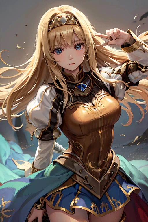 （（（ＳＦＷ、sound、Highest quality、First Class、masterpiece、Normal body、8k、Detailed face、Ultra-precision、Normal hand、通常のrefer to、５refer to、Highest）））、beautiful girl、Golden Blonde;1.4、thin、Low length、thin脚、Alisha、Valkyrie Profile、thin剣、Rapier、Fleeting