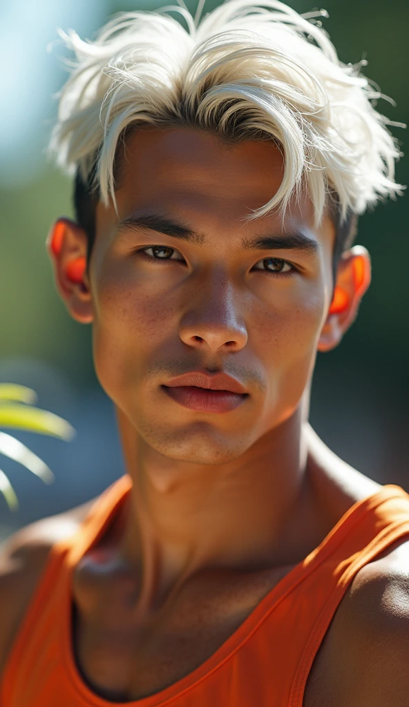 man with yellow skin