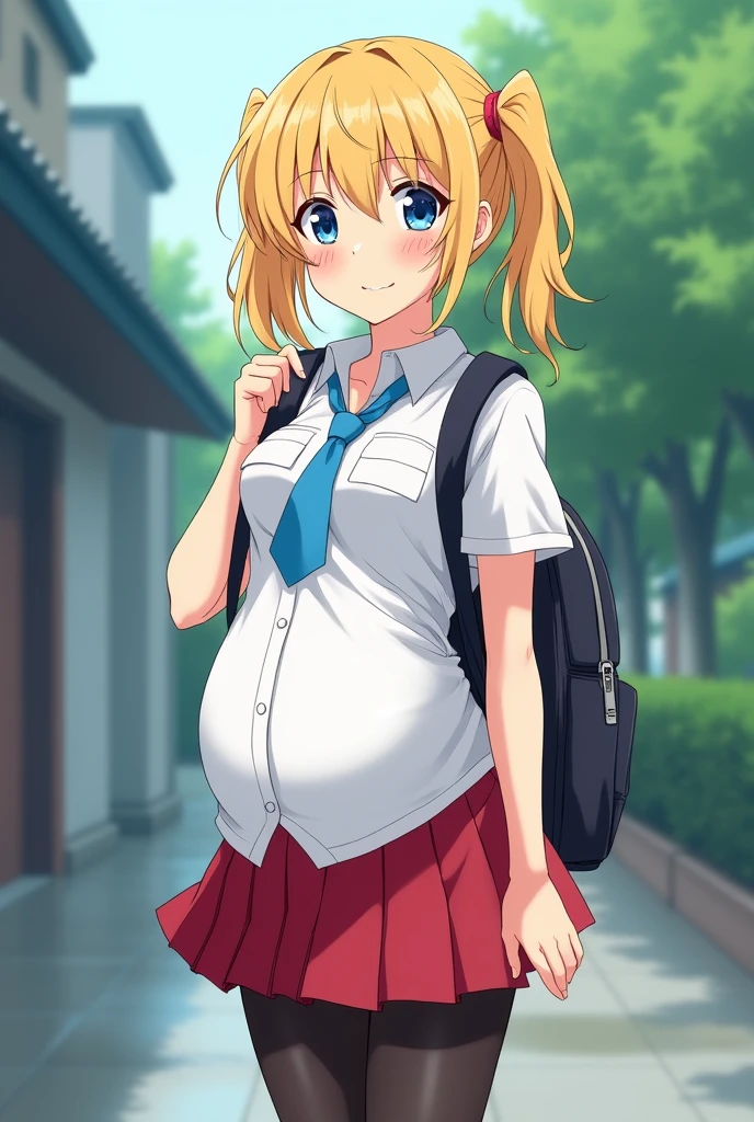 T-Shirts、4-year-old、、he is short、Extremely large breasts、Huge breasts、full body、closed eyes smile、Open your mouth