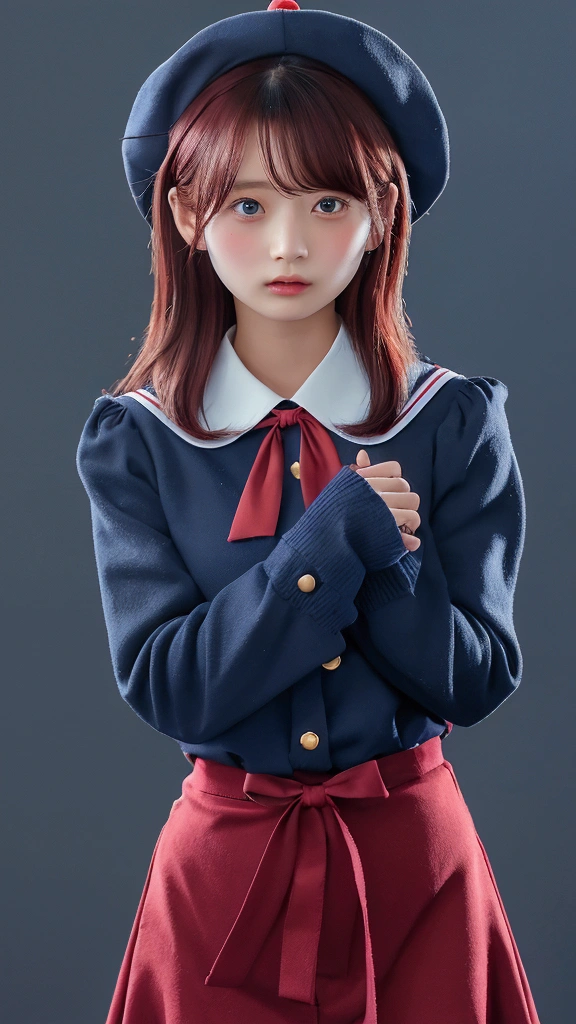 Monster Loli, Solitary, Blue skin, Romanian ethnicity, Rich colors, Rich in details, portrait photo, Black Hair, blue eyes, shadow, lamp, land, 8K, HDR, Anime style, Completely realistic, full body photo, hot , very hot, Endless