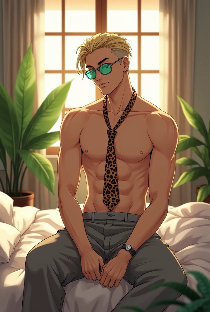 1 boy, solo, twink, younger male, 18 years old, freckles, blue eyes, blonde, glasses, ahegao, nervous, sweating, heels, bulge, fancy bedroom, detailed face, detailed body, detailed eyes, detailed image, effeminated boy, girly, looking at viewer, masturbation, (((small penis))), testicles, huge dildo, anal masturbation, riding a dildo, fully naked, long socks,