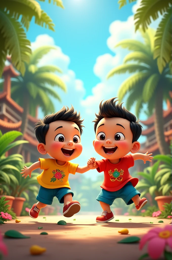 Chhota Bheem with chutki doing bad things