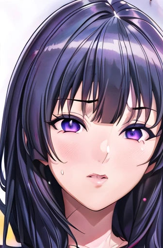 Anime Kawaii sexy Perfect Slim sensual body large breast and huge thighs, An intricate and highly detailed illustration of anime (Young girl) a gorgrous slim girl with a short top and curvy body, sticking out tongue, drooling, squinting eyes, (best quality,4k,8k,highres,masterpiece:1.2),ultra-detailed,(realistic,photorealistic,photo-realistic:1.37),portrait,female,beautiful detailed eyes,beautiful detailed lips,extremely detailed eyes and face,long eyelashes,saliva,sweatdrop,sensual,erotic,provocative,alluring,seductive,sultry,steamy,intimate,passion,desire