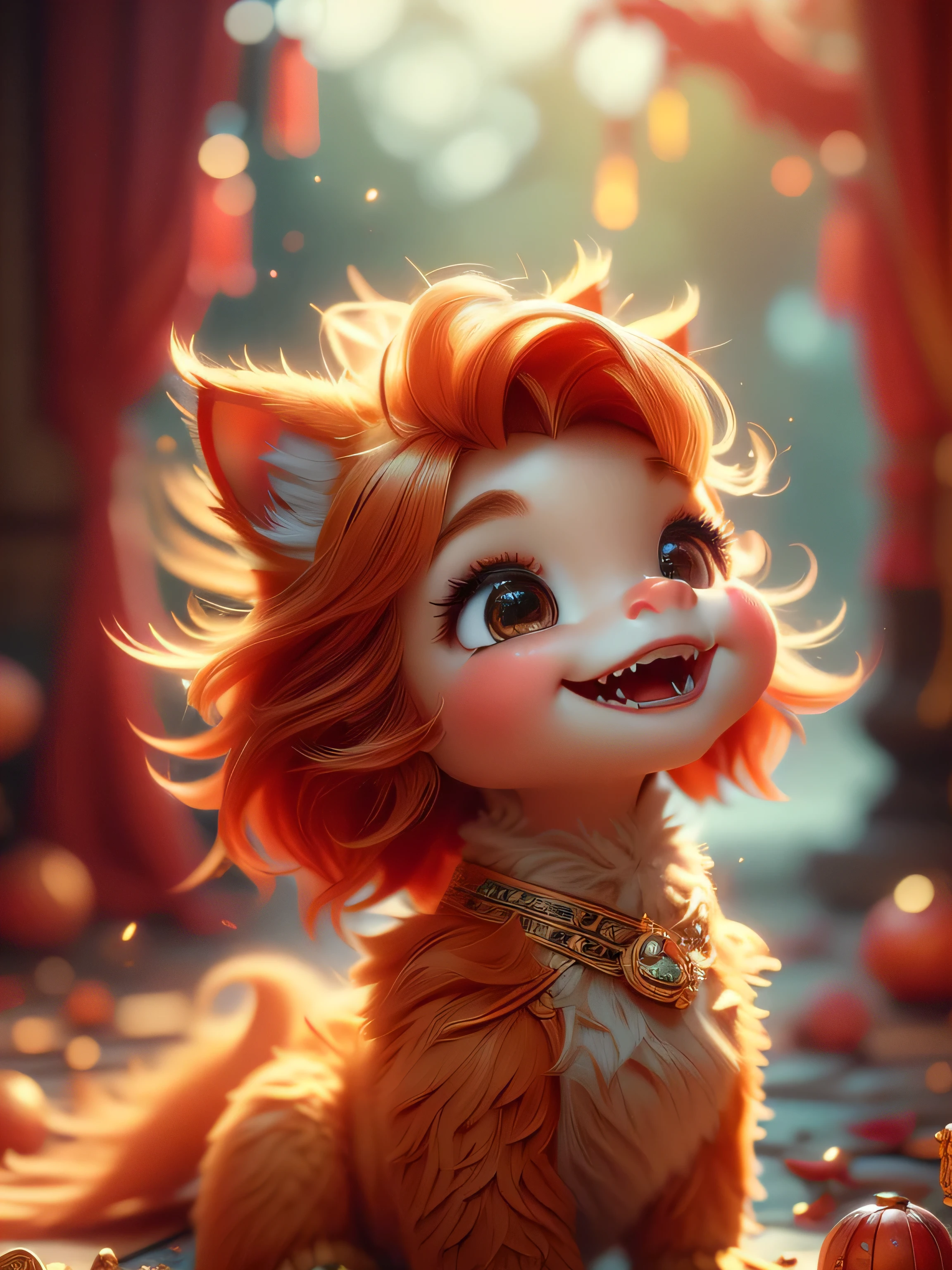 (Best Quality, Super Detailed, masterpiece, representative work, official art, professional, super high detail, 8k:1.3) Cute girl face wearing cat ear hat, Beautiful detailed eyes, Beautiful detailed lips, Demonic smile, Vivid colors, Red hair, Innocent expressions, Playful features, Christmas background, Natural lighting, Soft background, Photorealistic, Shining eyes, Sharp focus, Glowing skin, Sweet and mischievous look, Hint of mischief, Dreamy atmosphere, Delicate details, soft volumetric light, (backlight:1.3), (cinematic:1.2), intricate details, (ArtStation:1.3)