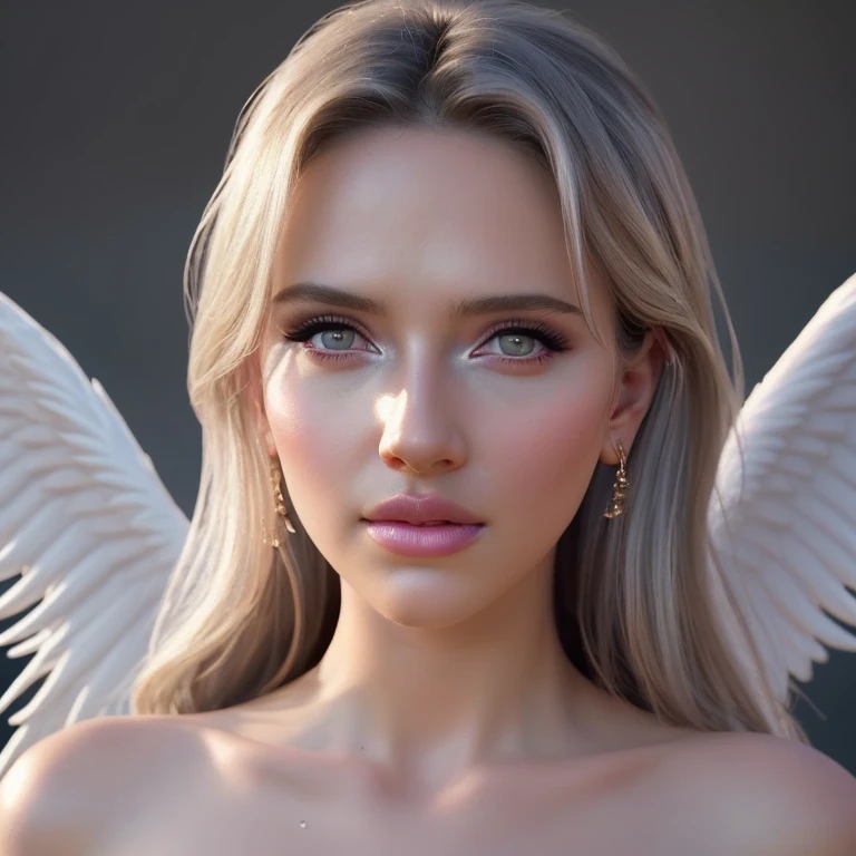 a angel celestial being con alas, highly detailed intricate features, glowing eyes, iridescent skin, flowing celestial hair, celestial patterns, ethereal and otherworldly, beautiful detailed face,8k, ultra-detailed, photorealistic, masterpiece, dynamic lighting, dramatic lighting, cinematic lighting, volumetric lighting, dramatic shadows, vibrant colors, cosmic, surreal, digital art, rayos, bastante iluminacion, wet