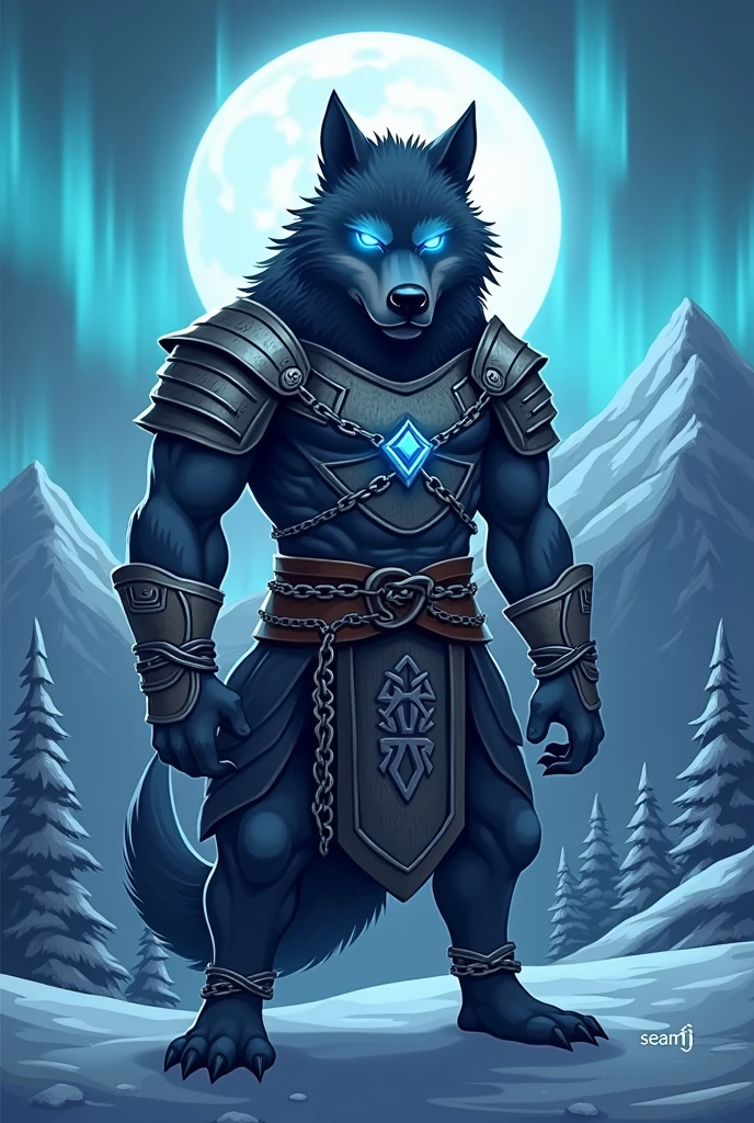 solo,anthro,furry male,grey wolf,male focus,(black hood:1.2),(crossed arms:1.2),red eyes,glowing,necklace,(looking at viewer:1.2),(heterochromia:1.2),hood up,blurry,blue eyes,animal ears,(by null-ghost,by raccoon21,masterpiece,high quality),smile,portrait,front view,close-up,center,night,CyberpunkAI,(angry:1.3),zinogre,dragon_horns,neon,