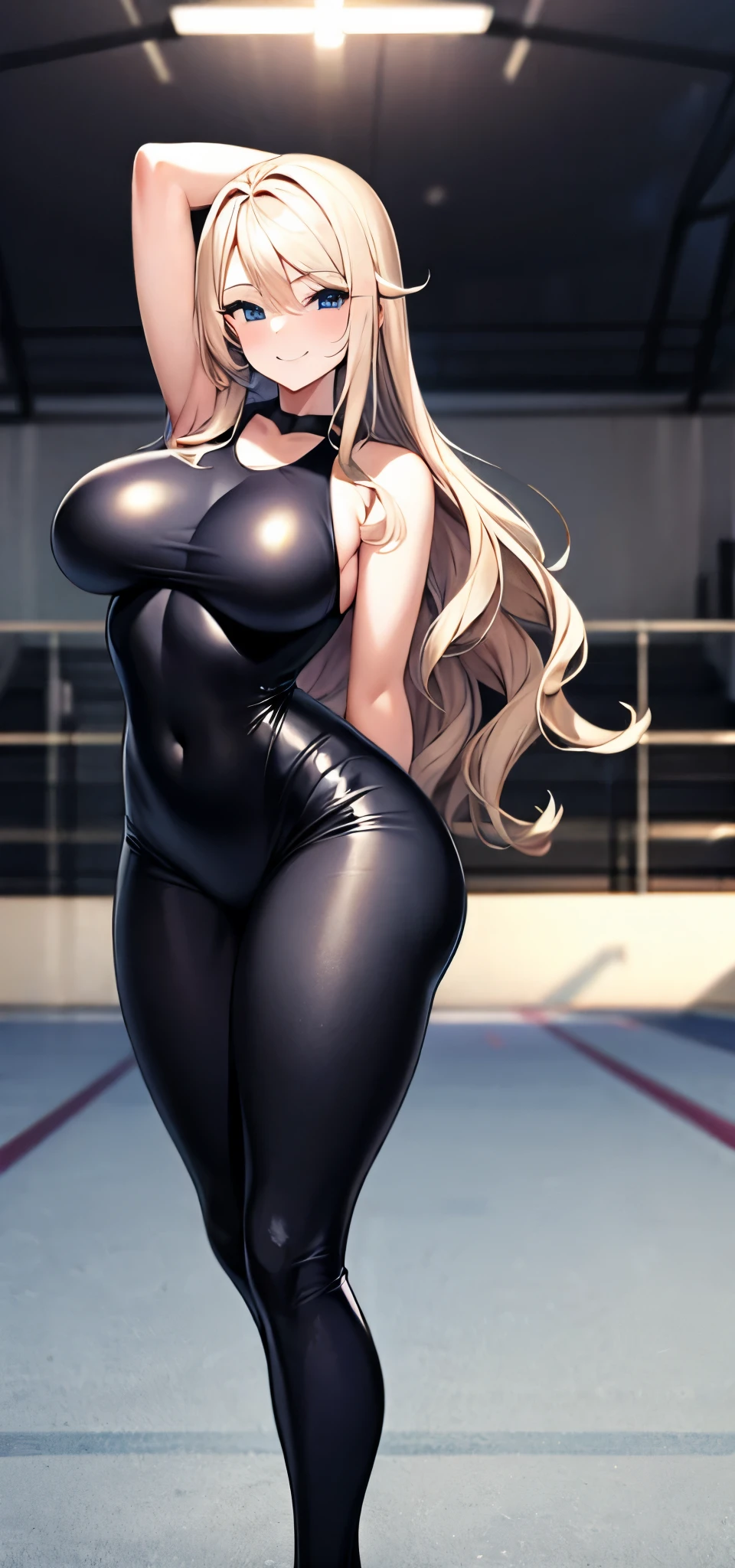                                                
                                   
 black body suit                       　            　 bed　                                　　　　　　　　　　      invited position 　 sexy　 showing private parts 　 open thighs　 　　　M-shaped legs　                      
   ecstatic expression　
Kaori Saeki　No hat　　　　　　                        
 long hair,  ponytail from below the surface, Blonde, 