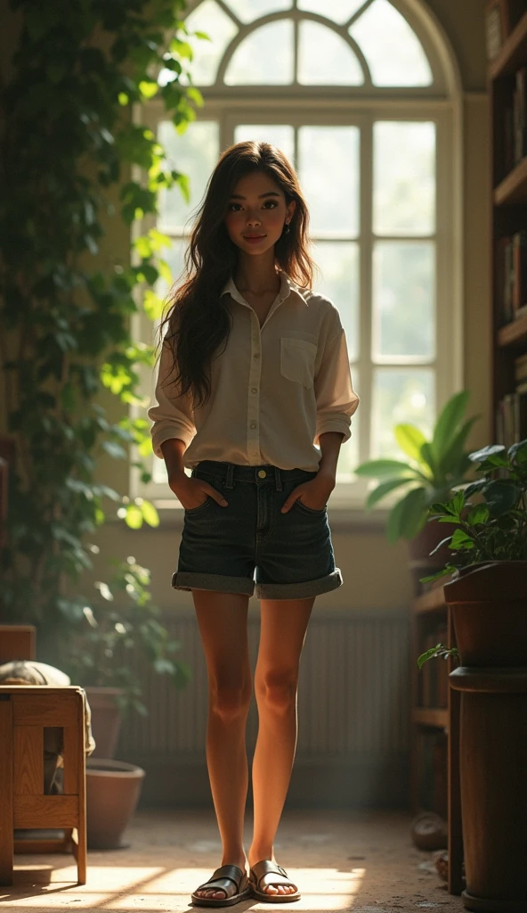 An ambivert person with explanation of the meaning of ambivert