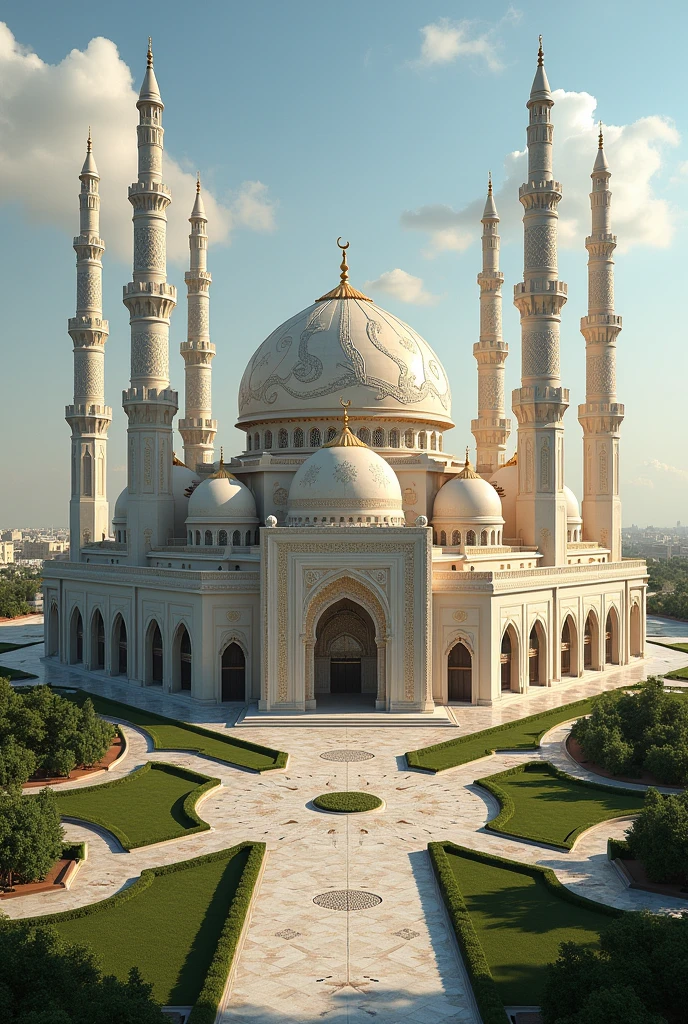 Create a beautiful mosque