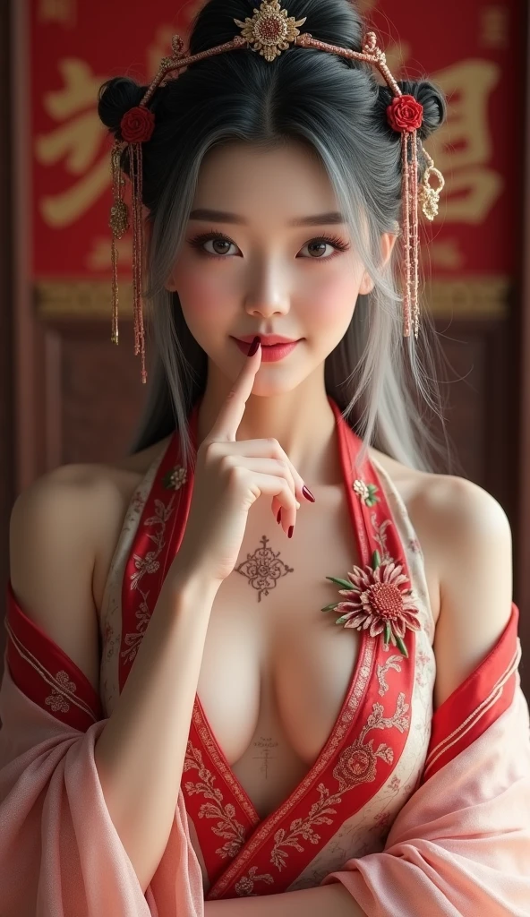 official art, highest details, beautiful and aesthetic, fractal art, colorful,
masterpiece, best quality, 1girl, <lora:kwFemaleBeta42_SDXL_v1:1>,
chinese,cleavage