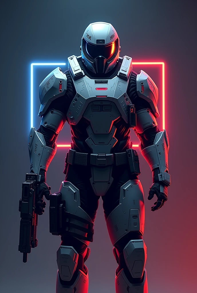 Create a Soldier logo with ps5