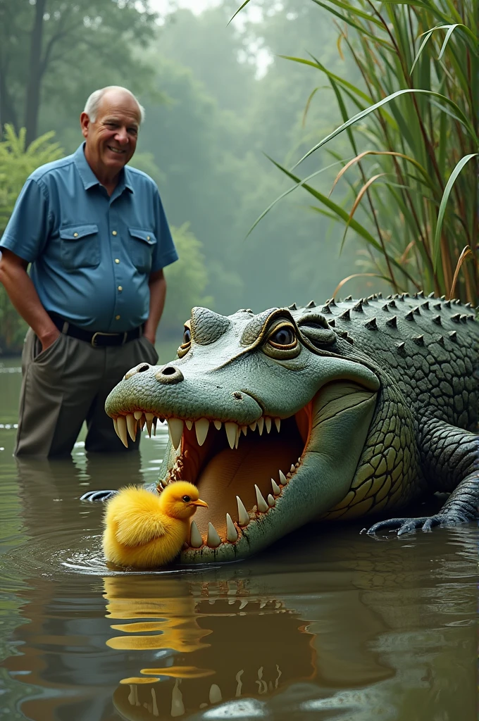 Donald trump riding an alligator that is eating joe biden