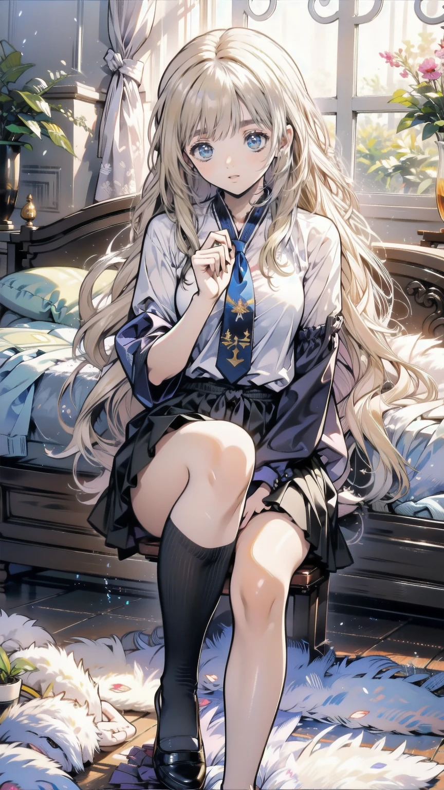 ((Perfect Anatomy:1.3,Realistic:1.3,RAW Photos:1.3,masterpiece、Highest quality、Ultra - High resolution、High resolution、Extremely detailed CG、8k)),Cowboy Shot．　　　　　　　　　　　　　　　　　　　　　　　　　　　　　　　　　1 female,alone,18-year-old、high school girl，beautiful girl,((Beautiful Eyes:1.2,大きなBeautiful Eyes:1.3,)),Platinum Blonde,Long Hair,(Center parted hair:1.4,amount),Small Head:1.3,((Provocative smile))，thin,((Dark brown skin:1.5)),(Oily skin,Glowing Skin,Glowing Skin,(school uniform、Dark blue blazer jacket、Checkered pleated mini skirt，White socks，Black Loafers),(Show viewers white panties)，Beautiful feet，Squat.                                                                                                                              The background is a dirty back alley、((dark)),((At night))、Tokyo.