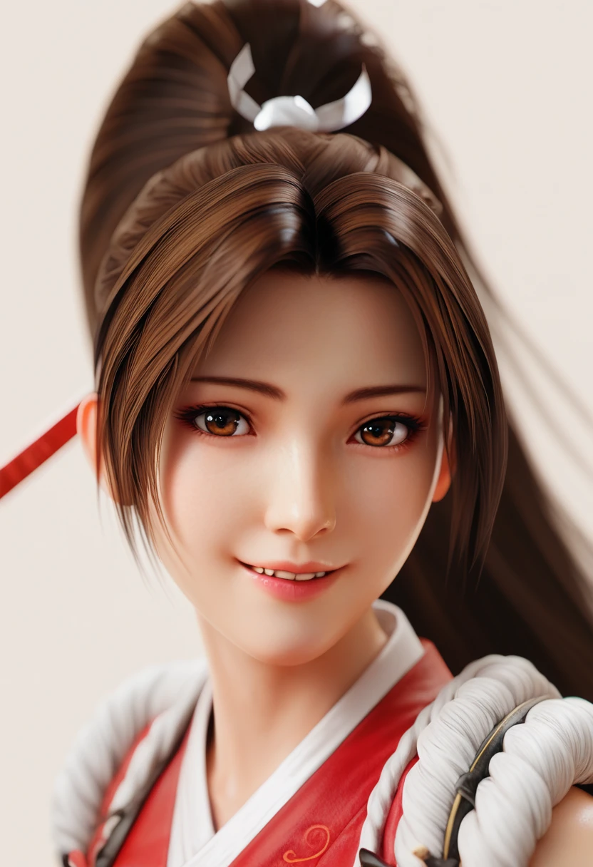 Mai Shiranui, Best Quality, Detailed, Smiling, DETAILED