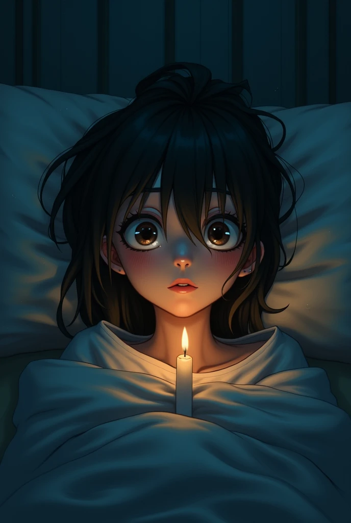 1girl, solo, looking at viewer, short hair, black hair, hair ornament, twintails, yellow eyes, lying, censored, barefoot, dark skin, on back, mosaic censoring, dark-skinned female, , low twintails, hair bobbles, short twintails, legs up, 1girl, solo, long hair, breasts, blush, open mouth, blue eyes, thighhighs, white hair, censored, tears, clothing aside, restrained, toeless legwear, leotard aside