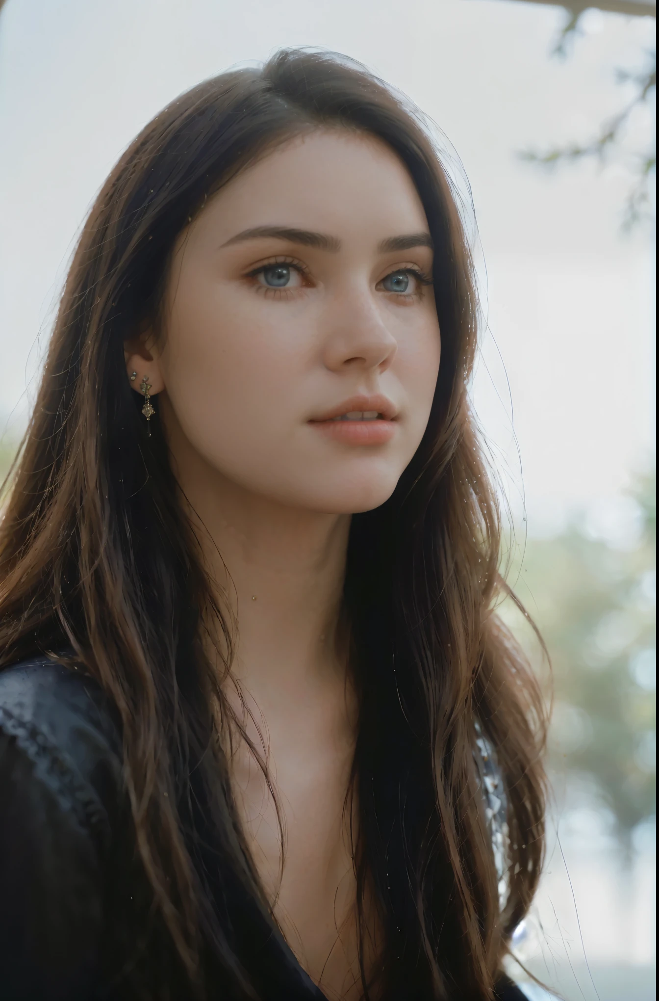 ultra realistic 8k cg, (dark background, delicate pattern, intricate detail, highly detailed, fine details), best quality, (photorealistic:1.4),beautiful lighting, absurdres, RAW photo, film grain, ((medium breasts, slim girl, close-up, portrait)), 1girl, solo, black hair, long hair, jewelry, (earrings, blue eyes), ((slim girl, medium breasts)), cleavage, dress, cape, epaulettes, navel, midriff, blush, collarbone, (complex detailed background, blue sky, nature environment, close-up, portrait),stunning attractive figure, beautiful photo of sexy woman, looking seductively in front, black hair,ultra realistic 8K CG, masterpiece, ((white background, delicate pattern, intricate details)), (highly detailed, fine details), best quality, 1 girl, big breasts ), 1, white skin, feminine, charming, perfect body, standing on the floor,natural ilumination, too white skin, (close-up, editorial photograph of a 1 woman), (highly detailed face:1.4) (smile:0.7) (background inside white, moody, private study:1.3) POV, by lee jeffries, nikon d850, film stock photograph ,4 kodak portra 400 ,camera f1.6 lens ,rich colors, hyper realistic ,lifelike texture, natural lighting , cinestill 800, natural makeup , too white skin, lovely, femenine, happy,absurdres, highres, ultra detailed, (ung beautiful girl, solo:1.1)，breasts, boa hancock,black hair, cape, earrings, jewelry, midriff, large breasts, cleavage, navel, long hair, blue eyes,groin,epaulettes,torii, cherry_blossoms, big breast, gold earrings, 20 years old, jennifer connelly, ana de armas, megan fox, too white skin, too young woman, ADAarmas, megf, j3n2i773r50-smf, pale skin, depth of field, bokeh, (special attention to skin detail: 1.2), Detailed leather texture, skin pores. (Airy atmosphere of the frame- delicate, white, UDR, ((Film grain)), ((waist up portrait, close to the camera)) , ultra detialed, (((ultra realistic))) Photo, masterpiece, top quality, (pale skin), (Ultra detailed face and eyes:1.3), lovely, perfect eyes
