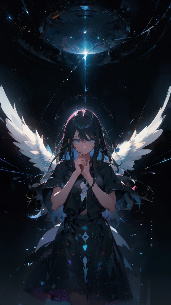 8k, masterpiece, highest quality, best quality, official art, beautiful and aesthetic, extremely detailed, (fractal art: 1.3), colorful, highest detailed, perfect face, upper body, HDR, sexy, wide hips, thicc figure, Detailed face, Detailed eyes, red eyes, perfect face, perfect eyes, ( 1elf, 1 female elf, 1girl, trans, futa, futanari, big ass, slim waist, pretty face, long white hair, sharp jawline, he is sexy, she is beautiful, she has black eyeliner, he has makeup, she has a girly face, she is tanned, she has big , she is blushing, she wears blush, hips wider than shoulders, slim torso, black lipstic, e-girl makeup, blushing, pretty, sharp jawline, red eyes, cute, thigh high socks, goth clothes, black skirt, black crop top, black lipstick, black eyeliner, cute smile, Goth, goth priestess, RAVEN, goth makeup, goth clothes, white hair, wolf cut