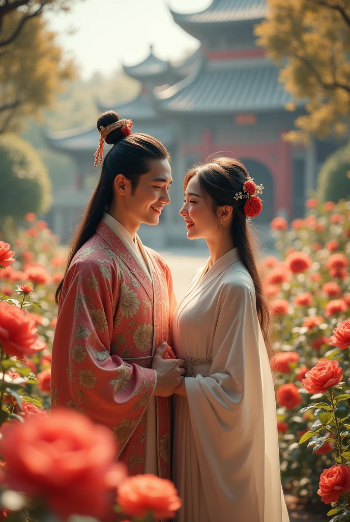 Real Couple　men and women　Japanese　Handsome　front　smile