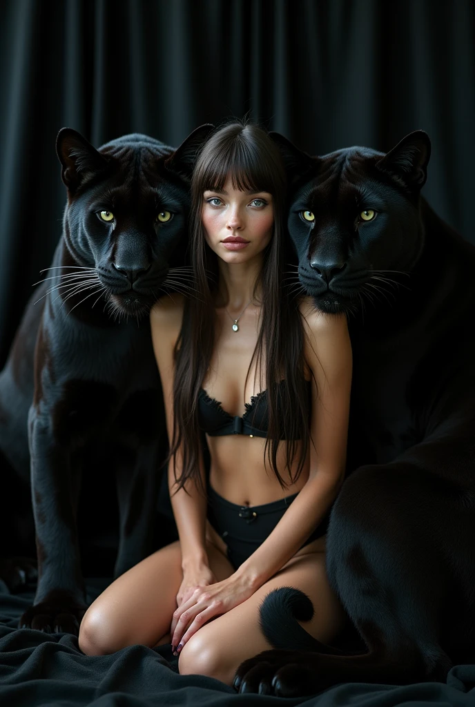 Underwear beauty has with gorilla