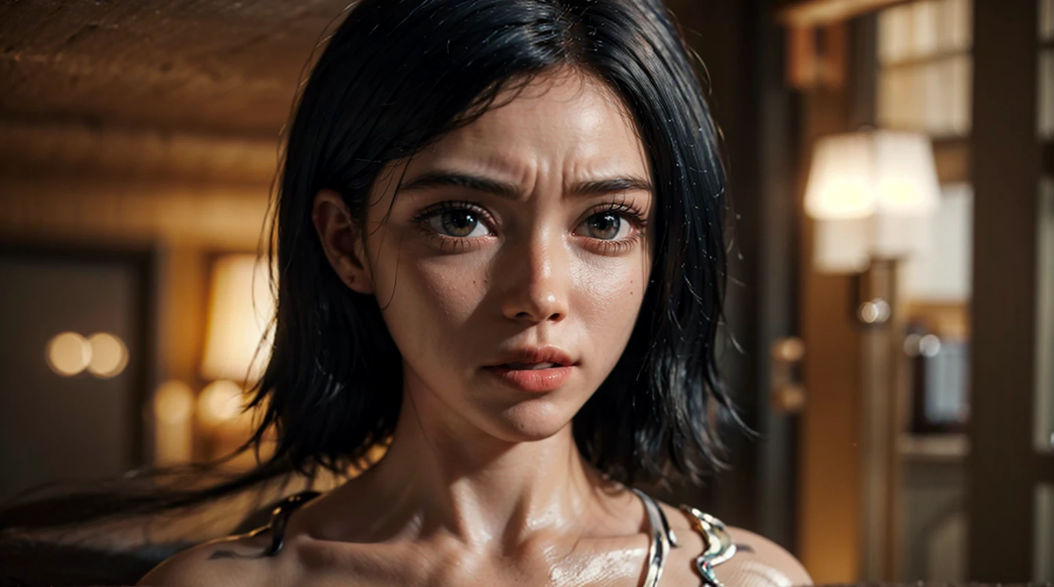 a close up of a girl, (nsfw:1.5), light white hair, holding a sword, big , shadow bringers cinematic, 4 k detail fantasy, a beautiful fantasy empress, fantasy, alita hero, 2. 5 d cgi anime fantasy artwork, cinematic goddess close shot, alita battle angel, wow 4 k detail fantasy, hyperdetailed fantasy character, smile, big breasts, (perfect lighting), full color, perfect hand, perfect body, perfect realistic, 2K Resolution, natural skin, (((shiny skin))), sexy body, very detail texture, detail texture, Beautiful, 4k background, 8k quality, (((Blue eyes))), 