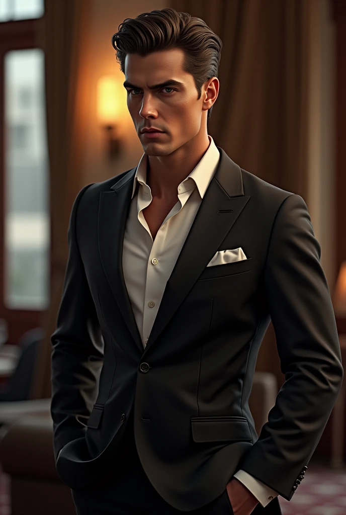 Men, black short hair, black eyes, tall, spain