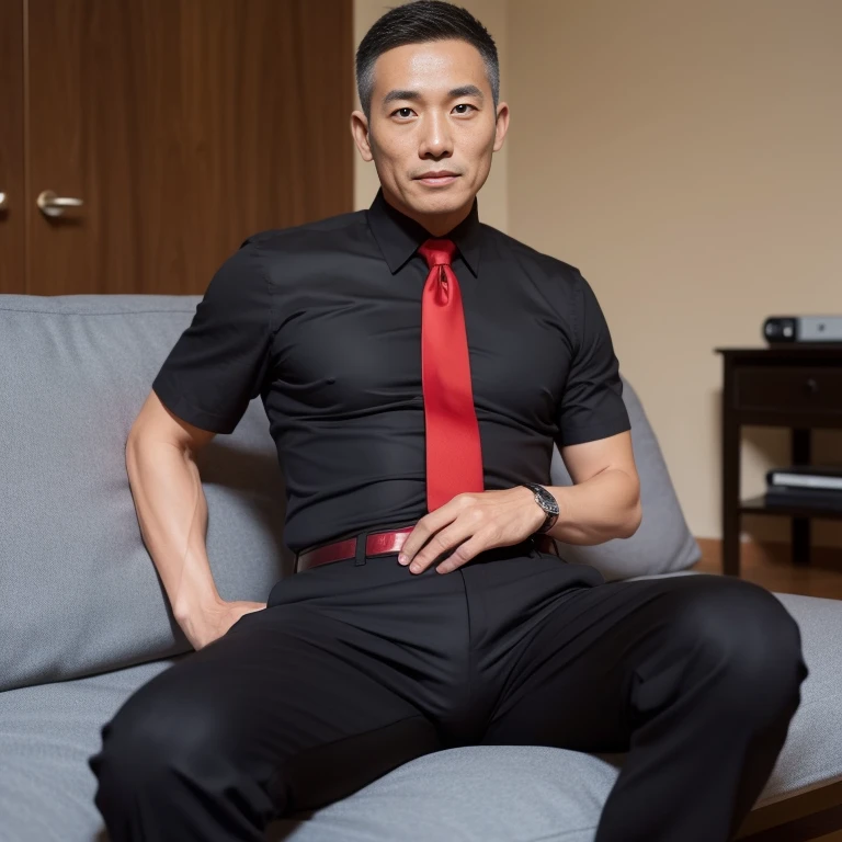 45 yers old,Hidetoshi Nakata ,(Kogoro Mouri 1.3),浴室,A muscular man sitting,leg wide open,Crotch contour,Wear lace lingerie,with mustache,tmasterpiece,k hd,the feet,Business suit,semi transparent,black long socks,The barefoot,Look up at the perspective