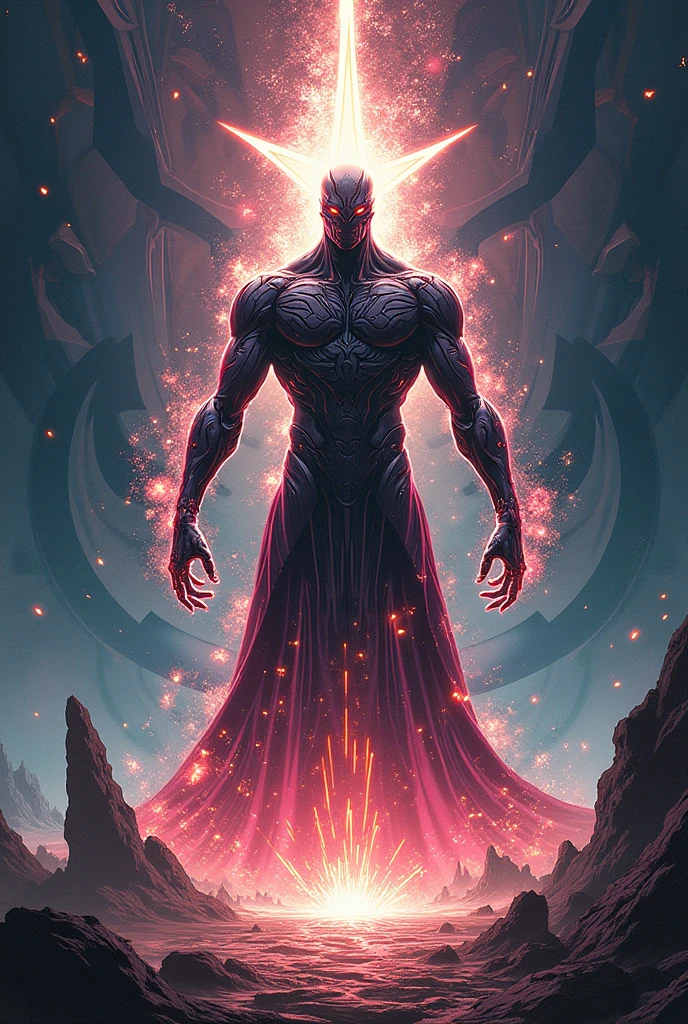 Titan colors red violet and black,with lightning and fire
