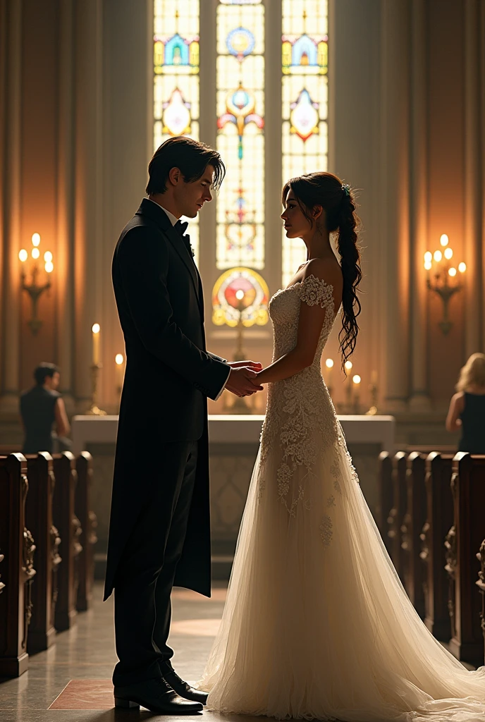 A dark wedding on a dark day