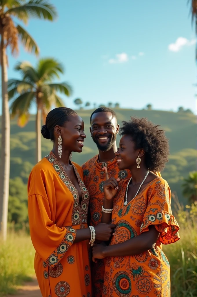 3 malgache a la plage,le regard vers nous