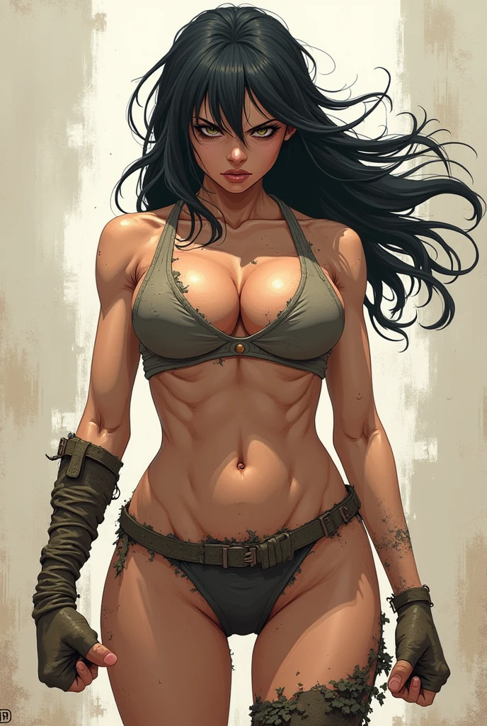bra and panty, serious, dominant, seductive, sexy, military, desert. Cammo, Tactical. Armor, Sun, hot, guerrilla, tropical.