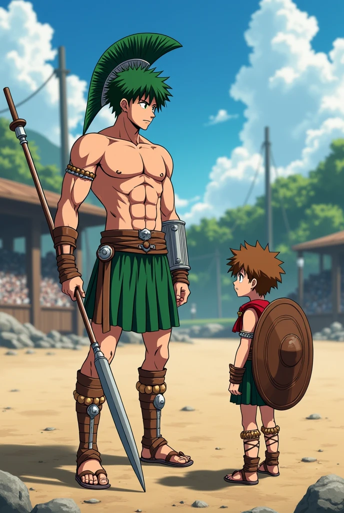 There is a 4-year-old homeless boy, small, abandoned, poor, hungry, he has very green eyes, he is shirtless, in an ancient Egyptian skirt., el se ha metido aun palacio egipcio y esta vagando por los pasillos y salones de ese palacio