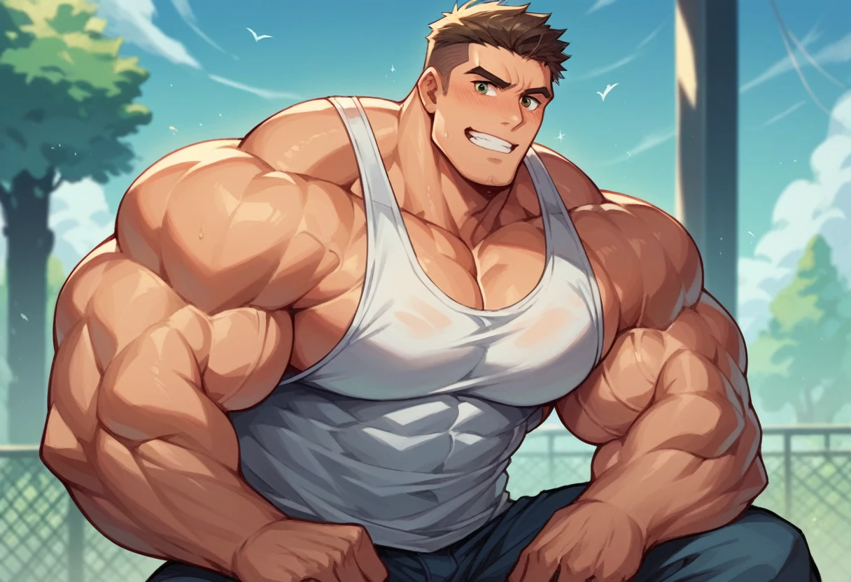 Masterpiece,Highest quality,8k,Handsome,good looking,Huge muscles,Teenager&#39;s face,,Chibi,group fucking in a train,Imminent sexual activity,cute,Huge muscles,Huge erect penis,Bulging muscles,Kick your legs up high,wave fist,Crying face,A face in pain,Excessive sweating and drooling,Ejaculate forcefully,Clubhouse-like lighting,tmnt,turtle,Glowing Skin,Shiny skin,Glowing Skin,Face to face missionary position,The camera is shot from an angle