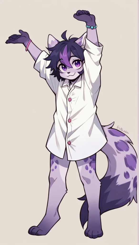 anthtro male snow leopard with pink nose, black ears, purple horns on the tail, purple eyes, very fluffy body, solo, upload from e621, imminent orgasm, sitting, furry art, hands on chest, one leg rised, half eyes closed, moaning loudly, thick tail, very horny face, white background, looking pleasured, thin body, digital art, not draw hair, erect penis, medium sized penis, looking away, feline penis, sexy pose, very sexy