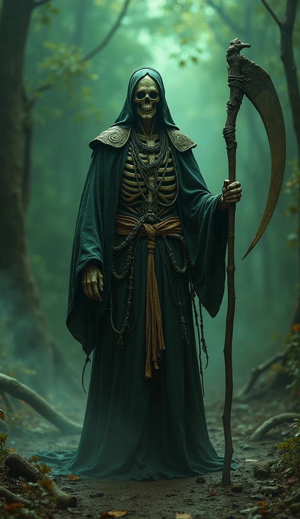 Description: His skin is tightly clinging to his bones, his muscles are many and his eyes are milky and opaque. however, through the veil of weakness your body exudes an unbelievable arcane power. The lich wears a black archmage&#39;s robe and wields an invisible magical staff.. Entangled in the invisible staff a silver basilisk  (this one is visible) moves up and down as the lich&#39;s rotting hand sometimes seems to touch him and sometimes it seems to be touching nothing.

attention: he has flesh and skin