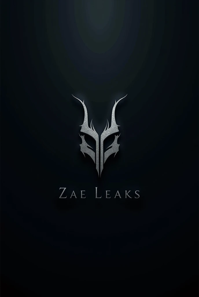 Make a logo for brand Zae Leaks make dark theme 4k uhq quality make logo not signature