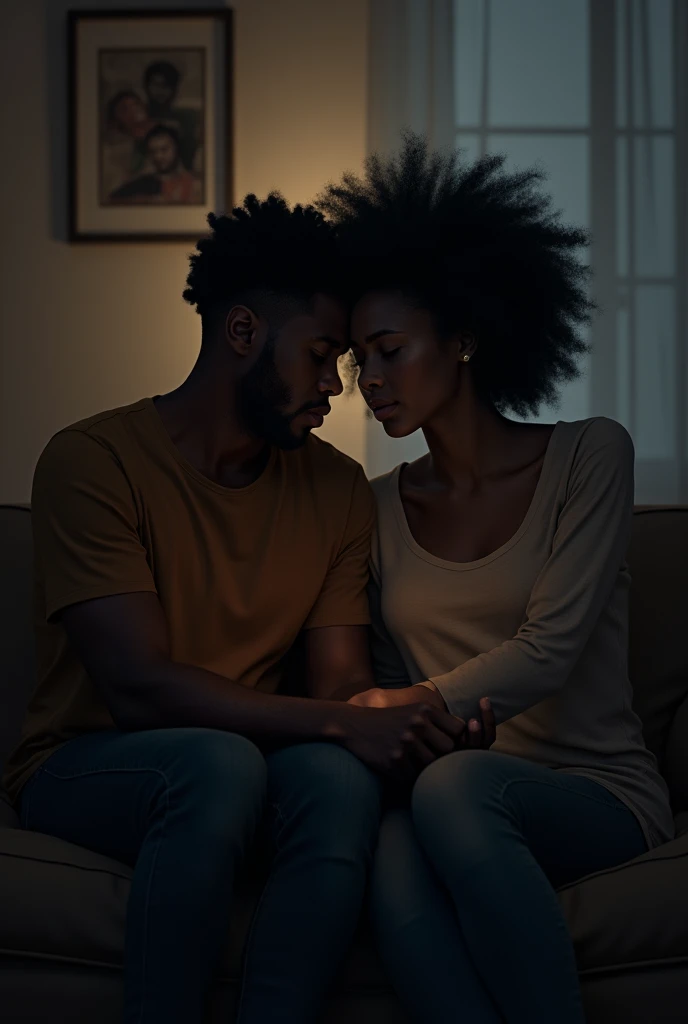 A couple of black woman and asian man together