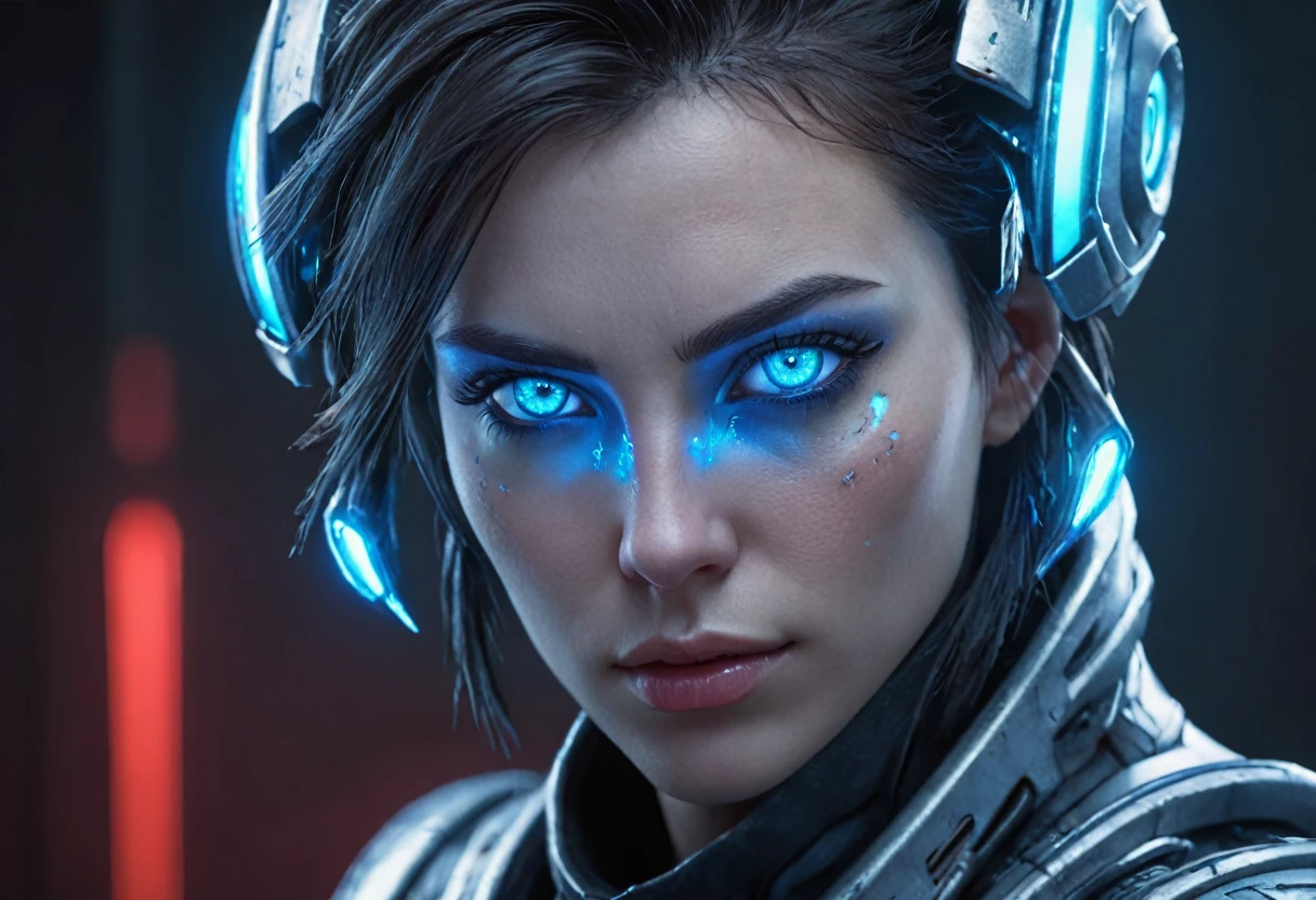 FACE WOMAN powerful armor, sharp look,
Frost, Calls, perfect details, (Best Quality, 4k,
High resolution, masterpiece:1.2), ultra detailed,
realist:
1.37, HDR, studio lighting, vivid colors, (cyberpunk,
Futuristic) style, lcy Blue Color Scheme, dynamic
lighting. MOD ULTRA FACE 8k laser eyes