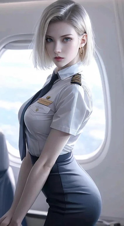 Android 18,stewardess
