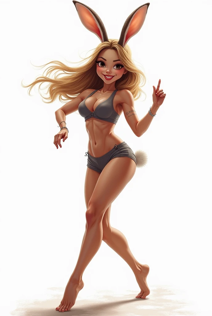 Girl, , blond,Belly-free, cute pose